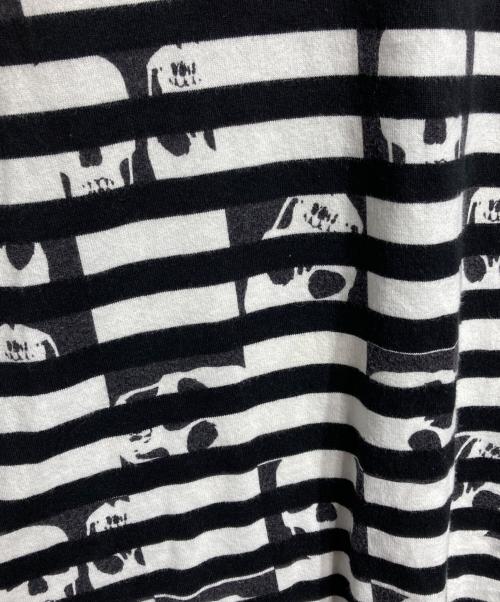 COMME des GARCONS HOMME PLUS（コムデギャルソンオムプリュス）COMME des GARCONS HOMME PLUS (コムデギャルソンオムプリュス) ドクロスカルボーダーL/S Tee ブラック サイズ:Sの古着・服飾アイテム