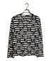COMME des GARCONS HOMME PLUS（コムデギャルソンオムプリュス）の古着「ドクロスカルボーダーL/S Tee」｜ブラック