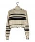 MAISON SPECIAL (メゾンスペシャル) Front Zip Mesh Border Knitwear/フロントジップ・ボーダーメッシュニット ベージュ サイズ:FREE：6000円
