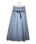 NOUNLESS（ナウンレス）の古着「ダブルローウエストスカート/Double low-waist skirt」｜ブルー