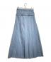 NOUNLESS (ナウンレス) ダブルローウエストスカート/Double low-waist skirt ブルー サイズ:2：6000円