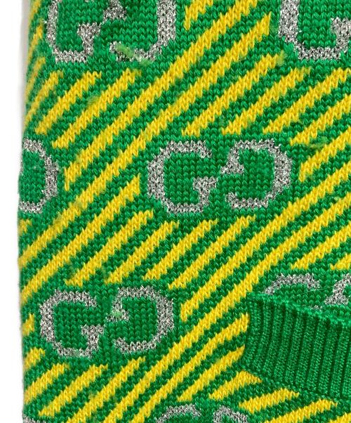 GUCCI（グッチ）GUCCI (グッチ) GGストライプジャガードベスト/Striped Jacquard Vest グリーン サイズ:XSの古着・服飾アイテム