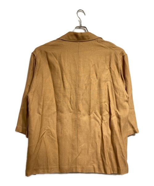 GUCCI（グッチ）GUCCI (グッチ) ビスコースシャツジャケット/Viscose shirt jacket ブラウン サイズ:50の古着・服飾アイテム