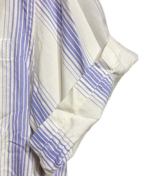 WACKO MARIA（ワコマリア）WACKO MARIA (ワコマリア) STRIPED OPEN COLLAR SHIRT S/S ストライプオープンカラーシャツ ホワイト×ブルー サイズ:Sの古着・服飾アイテム