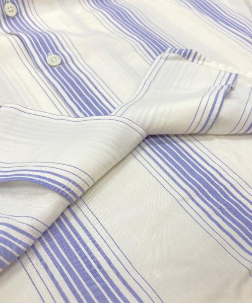 WACKO MARIA（ワコマリア）WACKO MARIA (ワコマリア) STRIPED OPEN COLLAR SHIRT S/S ストライプオープンカラーシャツ ホワイト×ブルー サイズ:Sの古着・服飾アイテム