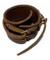 中古・古着 AFFA (エーエフエフエー) レザーバングル/Leather bangle ブラウン：14000円