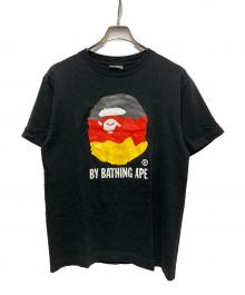A BATHING APE（アベイシングエイプ）の古着「ヘッドプリントTシャツ」｜ブラック