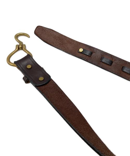TORY LEATHER（トリーレザー）TORY LEATHER (トリーレザー) Hoof Pick Belt ブラウン サイズ:28の古着・服飾アイテム