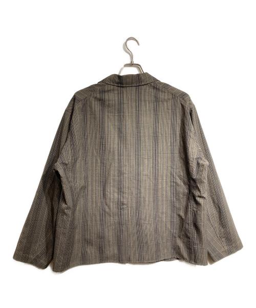 SEEALL（シーオール）SEEALL (シーオール) シアサッカーストライプジャケット/Seersucker striped jacket ブラウン サイズ:3の古着・服飾アイテム