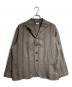 SEEALL（シーオール）の古着「シアサッカーストライプジャケット/Seersucker striped jacket」｜ブラウン