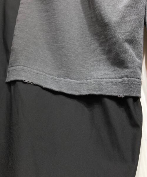Maison MIHARA YASUHIRO（メゾン ミハラ ヤスヒロ）Maison MIHARA YASUHIRO (メゾン ミハラ ヤスヒロ) TEE COMBINED PANTS/ティー・コンバインド・パンツ ブラック×グレー サイズ:52の古着・服飾アイテム
