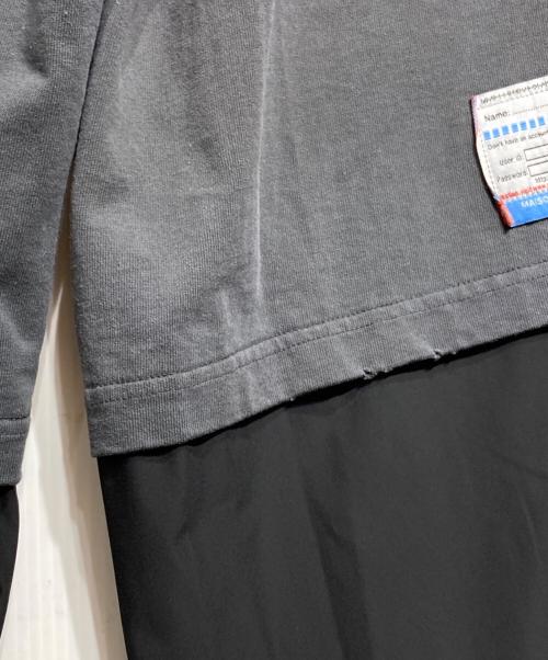 Maison MIHARA YASUHIRO（メゾン ミハラ ヤスヒロ）Maison MIHARA YASUHIRO (メゾン ミハラ ヤスヒロ) TEE COMBINED PANTS/ティー・コンバインド・パンツ ブラック×グレー サイズ:52の古着・服飾アイテム