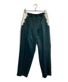 TOGA VIRILIS（トーガ ビリリース）の古着「EMBROIDERY WESTERN PANTS/エンブロイダリー ウエスタン パンツ」｜グリーン