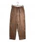 YOKE（ヨーク）の古着「RAYON WOOL OMBRE PLAID EASY PANTS」｜ブラウン