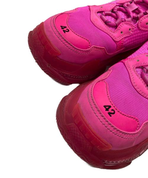 BALENCIAGA（バレンシアガ）BALENCIAGA (バレンシアガ) TRIPLE S/トリプル エス ピンク サイズ:42の古着・服飾アイテム