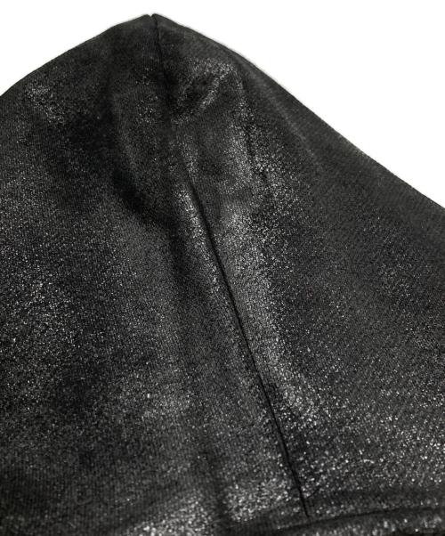 MIHARA YASUHIRO（ミハラヤスヒロ）MIHARA YASUHIRO (ミハラヤスヒロ) コーティング加工ロングジップパーカー/Coated long zip hoodie ブラック サイズ:46の古着・服飾アイテム