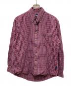 stussyステューシー）の古着「チェックシャツ」｜レッド×ネイビー