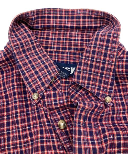 stussy（ステューシー）stussy (ステューシー) チェックシャツ レッド×ネイビー サイズ:Lの古着・服飾アイテム