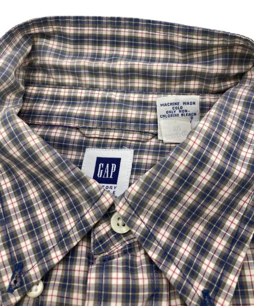OLD GAP（オールドギャップ）OLD GAP (オールドギャップ) チェックシャツ グレー サイズ:XLの古着・服飾アイテム