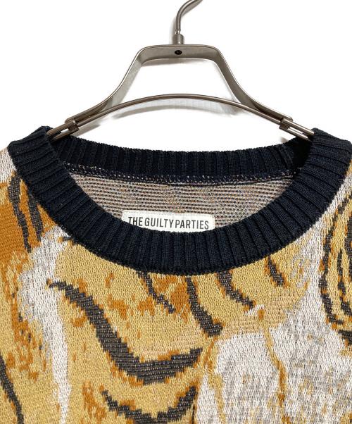 WACKO MARIA（ワコマリア）WACKO MARIA (ワコマリア) TIM LEHI (ティム リーハイ) ティムリーハイジャガードニット / Timley High Jacquard Knit イエロー サイズ:Mの古着・服飾アイテム