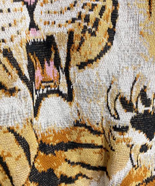 WACKO MARIA（ワコマリア）WACKO MARIA (ワコマリア) TIM LEHI (ティム リーハイ) ティムリーハイジャガードニット / Timley High Jacquard Knit イエロー サイズ:Mの古着・服飾アイテム