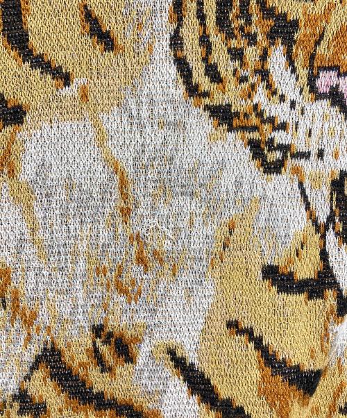 WACKO MARIA（ワコマリア）WACKO MARIA (ワコマリア) TIM LEHI (ティム リーハイ) ティムリーハイジャガードニット / Timley High Jacquard Knit イエロー サイズ:Mの古着・服飾アイテム