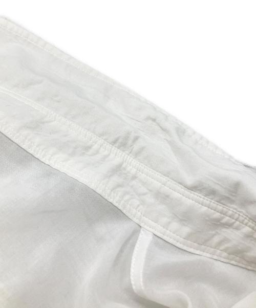 Yohji Yamamoto pour homme（ヨウジヤマモト プールオム）Yohji Yamamoto pour homme (ヨウジヤマモト プールオム) セルロースランダムタックロングシャツ/ Cellulose Random Tuck Long Shirt ホワイト サイズ:3の古着・服飾アイテム