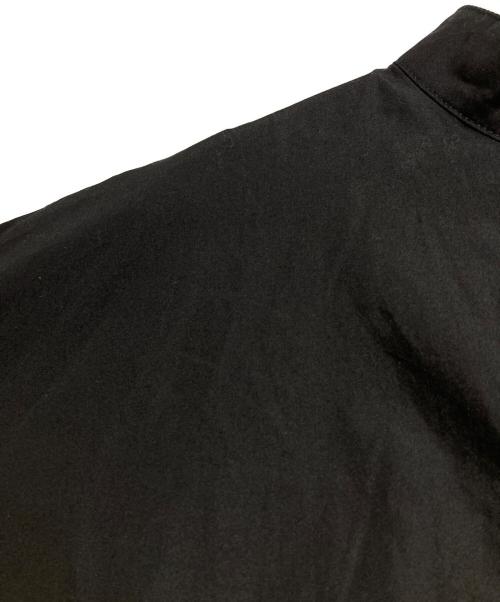 Y's（ワイズ）Y's (ワイズ) バックロゴスタンドカラーロングシャツ/Back logo stand collar long shirt ブラック サイズ:2の古着・服飾アイテム