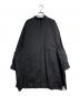 Y's（ワイズ）の古着「バックロゴスタンドカラーロングシャツ/Back logo stand collar long shirt」｜ブラック