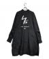 Y's (ワイズ) バックロゴスタンドカラーロングシャツ/Back logo stand collar long shirt ブラック サイズ:2：25000円