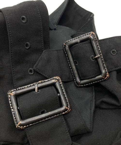 GROUND Y（グラウンドワイ）GROUND Y (グラウンドワイ) テンセルグルカワイドスラックス / Tencel Gurkha Wide Slacks ブラック サイズ:3の古着・服飾アイテム