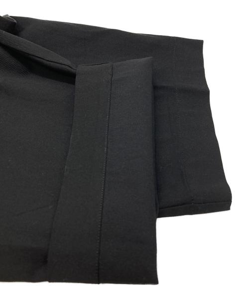 GROUND Y（グラウンドワイ）GROUND Y (グラウンドワイ) テンセルグルカワイドスラックス / Tencel Gurkha Wide Slacks ブラック サイズ:3の古着・服飾アイテム