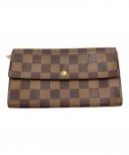 LOUIS VUITTONルイ ヴィトン）の古着「ポシェット ポルト・モネ クレディ/Pochette Portemonnaie Credit」｜ブラウン