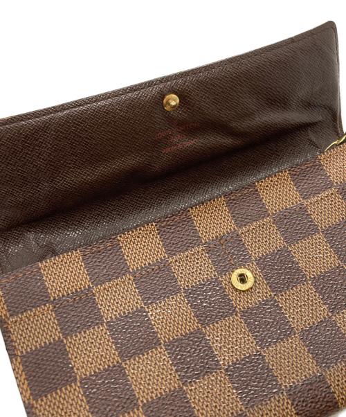 LOUIS VUITTON（ルイ ヴィトン）LOUIS VUITTON (ルイ ヴィトン) ポシェット ポルト・モネ クレディ/Pochette Portemonnaie Credit ブラウンの古着・服飾アイテム