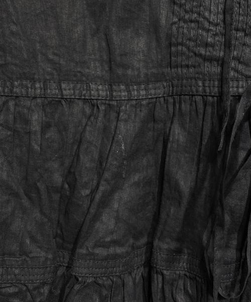 Curensology（カレンソロジー）Curensology (カレンソロジー) オーガンギャザーブラウス/Organza Gathered Blouse ブラック サイズ:Fの古着・服飾アイテム