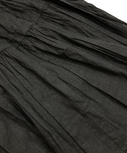 Curensology（カレンソロジー）Curensology (カレンソロジー) オーガンギャザーブラウス/Organza Gathered Blouse ブラック サイズ:Fの古着・服飾アイテム