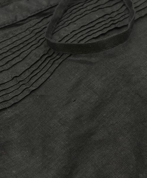Curensology（カレンソロジー）Curensology (カレンソロジー) オーガンギャザーブラウス/Organza Gathered Blouse ブラック サイズ:Fの古着・服飾アイテム