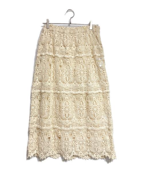 journal standard luxe（ジャーナルスタンダード ラックス）journal standard luxe (ジャーナルスタンダード ラックス) レースMIXスカート/Lace Mix Skirt ベージュ サイズ:－の古着・服飾アイテム