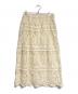 journal standard luxe（ジャーナルスタンダード ラックス）の古着「レースMIXスカート/Lace Mix Skirt」｜ベージュ