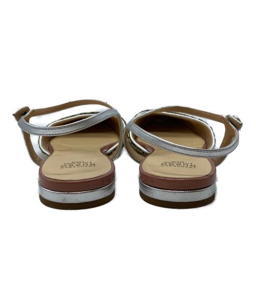 FRANCESCO RUSSO（フランチェスコ ルッソ）FRANCESCO RUSSO (フランチェスコ ルッソ) スパンコールサンダル/Sequin sandals グレー サイズ:37の古着・服飾アイテム