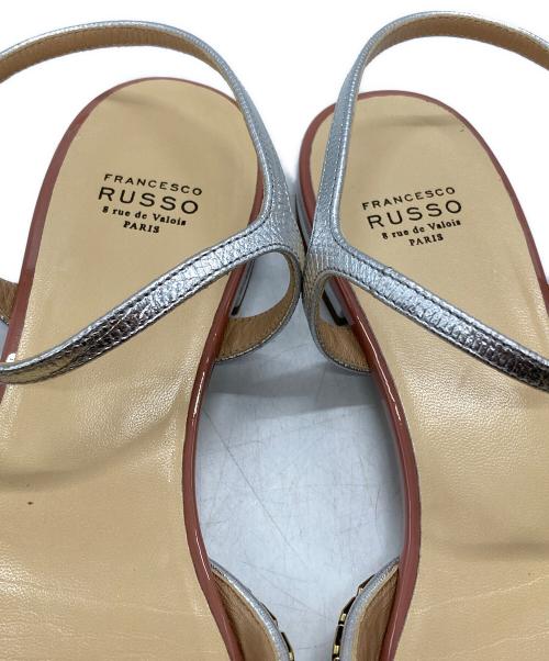 FRANCESCO RUSSO（フランチェスコ ルッソ）FRANCESCO RUSSO (フランチェスコ ルッソ) スパンコールサンダル/Sequin sandals グレー サイズ:37の古着・服飾アイテム