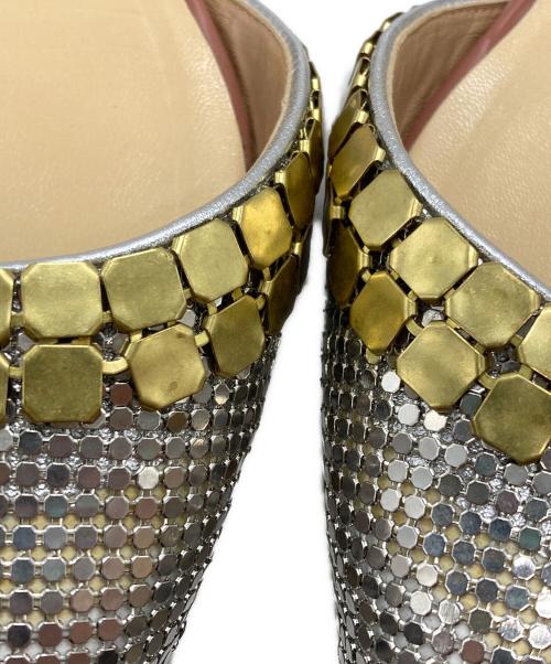 FRANCESCO RUSSO（フランチェスコ ルッソ）FRANCESCO RUSSO (フランチェスコ ルッソ) スパンコールサンダル/Sequin sandals グレー サイズ:37の古着・服飾アイテム