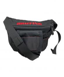 BRIEFING（ブリーフィング）の古着「ROUND WAIST POUCH CS/ラウンドウェストポーチケース」｜ブラック