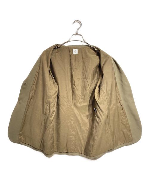 6(ROKU) BEAUTY&YOUTH（ロク ビューティーアンドユース）6(ROKU) BEAUTY&YOUTH (ロク ビューティーアンドユース) NO COLLAR JACKET / ノーカラージャケット ベージュ サイズ:38の古着・服飾アイテム