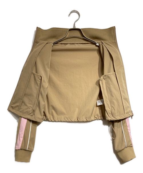 TW（トゥ）TW (トゥ) Nylon Line Jacket/ナイロンラインジャケット ベージュ サイズ:Fの古着・服飾アイテム