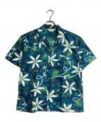 Star OF HOLLYWOODスターオブハリウッド）の古着「アロハシャツ/TYPEWRITER COTTON OPEN SHIRT “BLUE HAWAII”」｜ネイビー