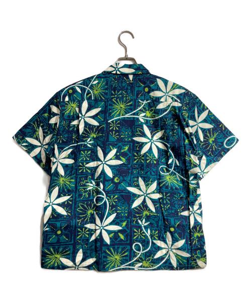 Star OF HOLLYWOOD（スターオブハリウッド）Star OF HOLLYWOOD (スターオブハリウッド) アロハシャツ/TYPEWRITER COTTON OPEN SHIRT “BLUE HAWAII” ネイビー サイズ:Lの古着・服飾アイテム