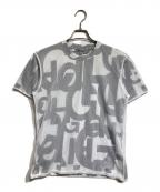 COMME des GARCONS HOMMEコムデギャルソン オム）の古着「メッシュレイヤードカットソー/Mesh layered cut and sew」｜ホワイト