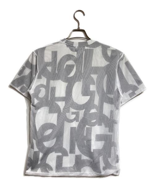 COMME des GARCONS HOMME（コムデギャルソン オム）COMME des GARCONS HOMME (コムデギャルソン オム) メッシュレイヤードカットソー/Mesh layered cut and sew ホワイト サイズ:ｰの古着・服飾アイテム