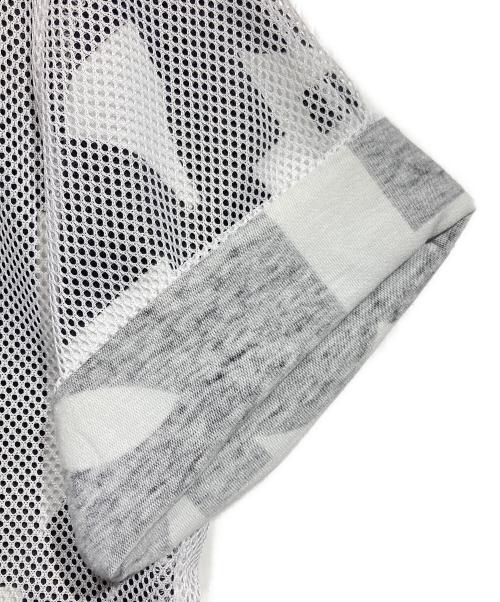 COMME des GARCONS HOMME（コムデギャルソン オム）COMME des GARCONS HOMME (コムデギャルソン オム) メッシュレイヤードカットソー/Mesh layered cut and sew ホワイト サイズ:ｰの古着・服飾アイテム